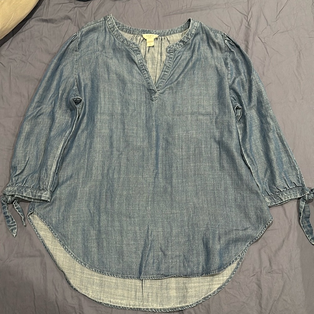 Brand: Loft, Size: L, Color: Soft Denim